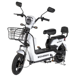 Bicicleta El�trica Wehawk 500W Branca